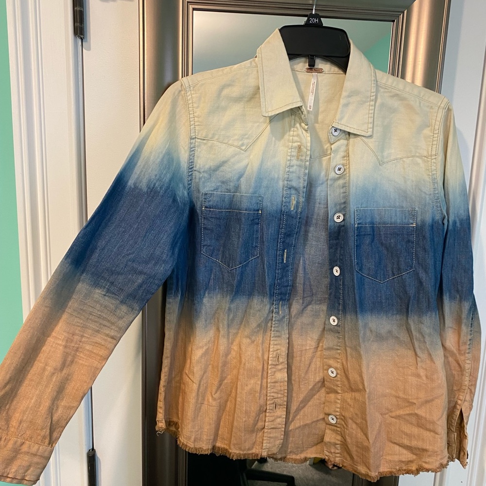 Free People Button Down Shirt